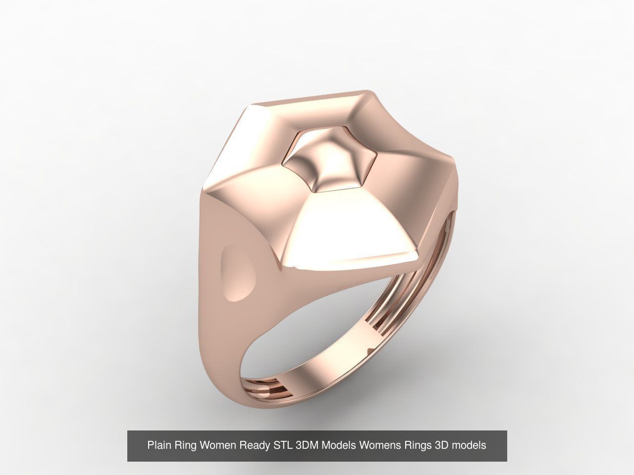 72 Model Files -Women Ring Womens Rings Plain Models  3DM STL 3D Model Collection_48