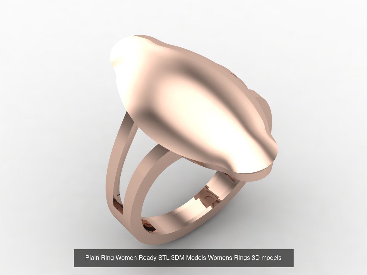 72 Model Files -Women Ring Womens Rings Plain Models  3DM STL 3D Model Collection_34