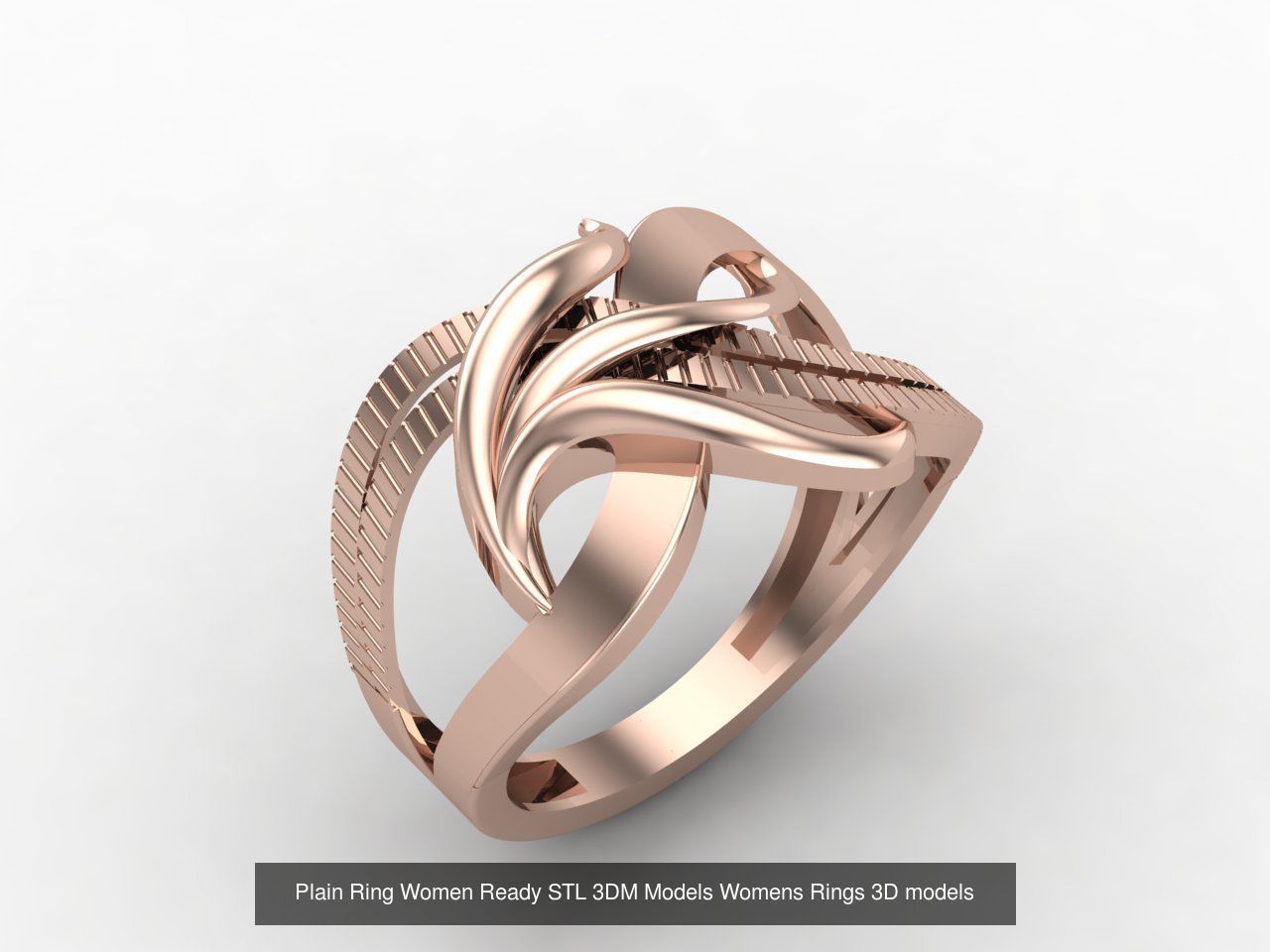 72 Model Files -Women Ring Womens Rings Plain Models  3DM STL 3D Model Collection_42