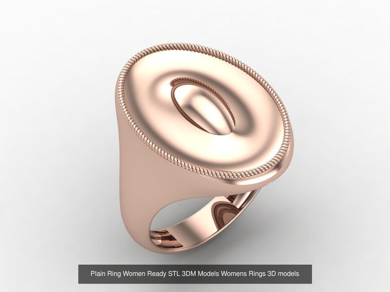 72 Model Files -Women Ring Womens Rings Plain Models  3DM STL 3D Model Collection_78