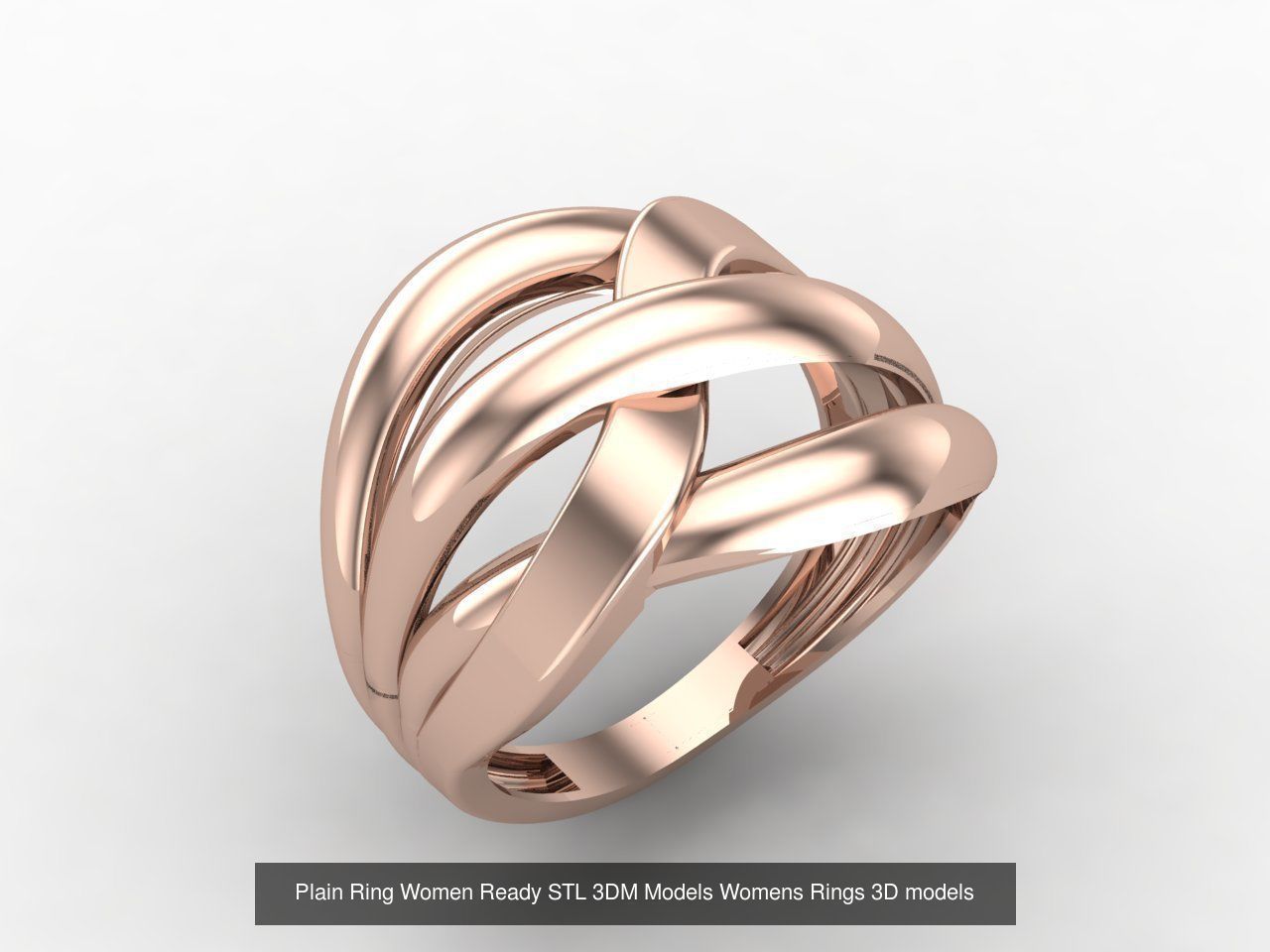 72 Model Files -Women Ring Womens Rings Plain Models  3DM STL 3D Model Collection_18