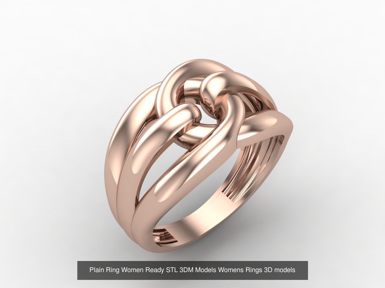 72 Model Files -Women Ring Womens Rings Plain Models  3DM STL 3D Model Collection_10