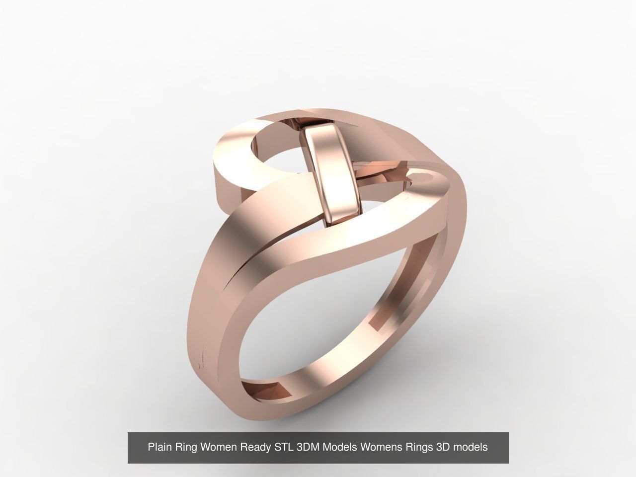 72 Model Files -Women Ring Womens Rings Plain Models  3DM STL 3D Model Collection_76