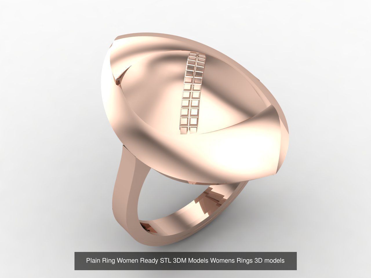 72 Model Files -Women Ring Womens Rings Plain Models  3DM STL 3D Model Collection_37