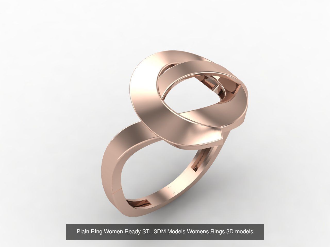 72 Model Files -Women Ring Womens Rings Plain Models  3DM STL 3D Model Collection_16
