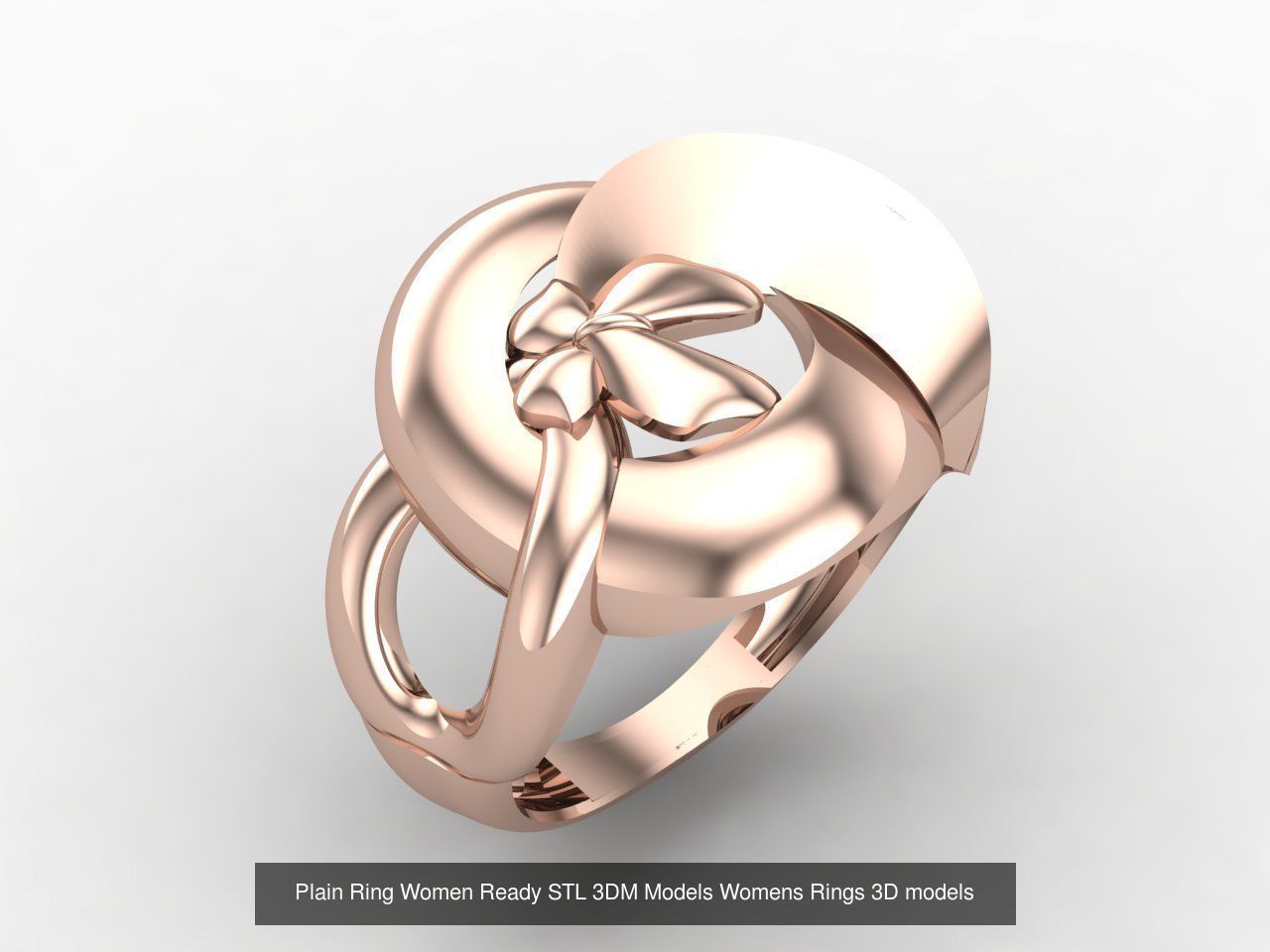 72 Model Files -Women Ring Womens Rings Plain Models  3DM STL 3D Model Collection_61