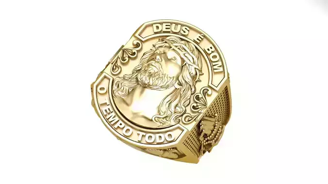 custom jesus ring