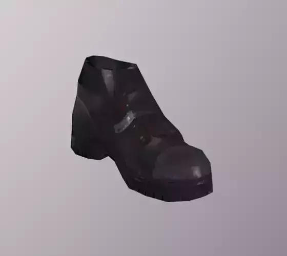 Fireman Shoes Low-poly 3D model