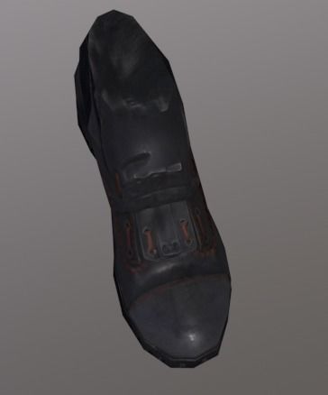 Fireman Shoes Low-poly 3D model_5