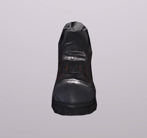 Fireman Shoes Low-poly 3D model_2