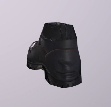 Fireman Shoes Low-poly 3D model_4