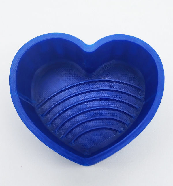 Bath Bomb Mold Hybrid Rainbow Heart - Digital File  3D print model_1