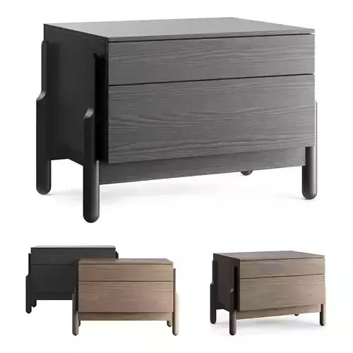 ZEGEN ASH BEDSIDE TABLE