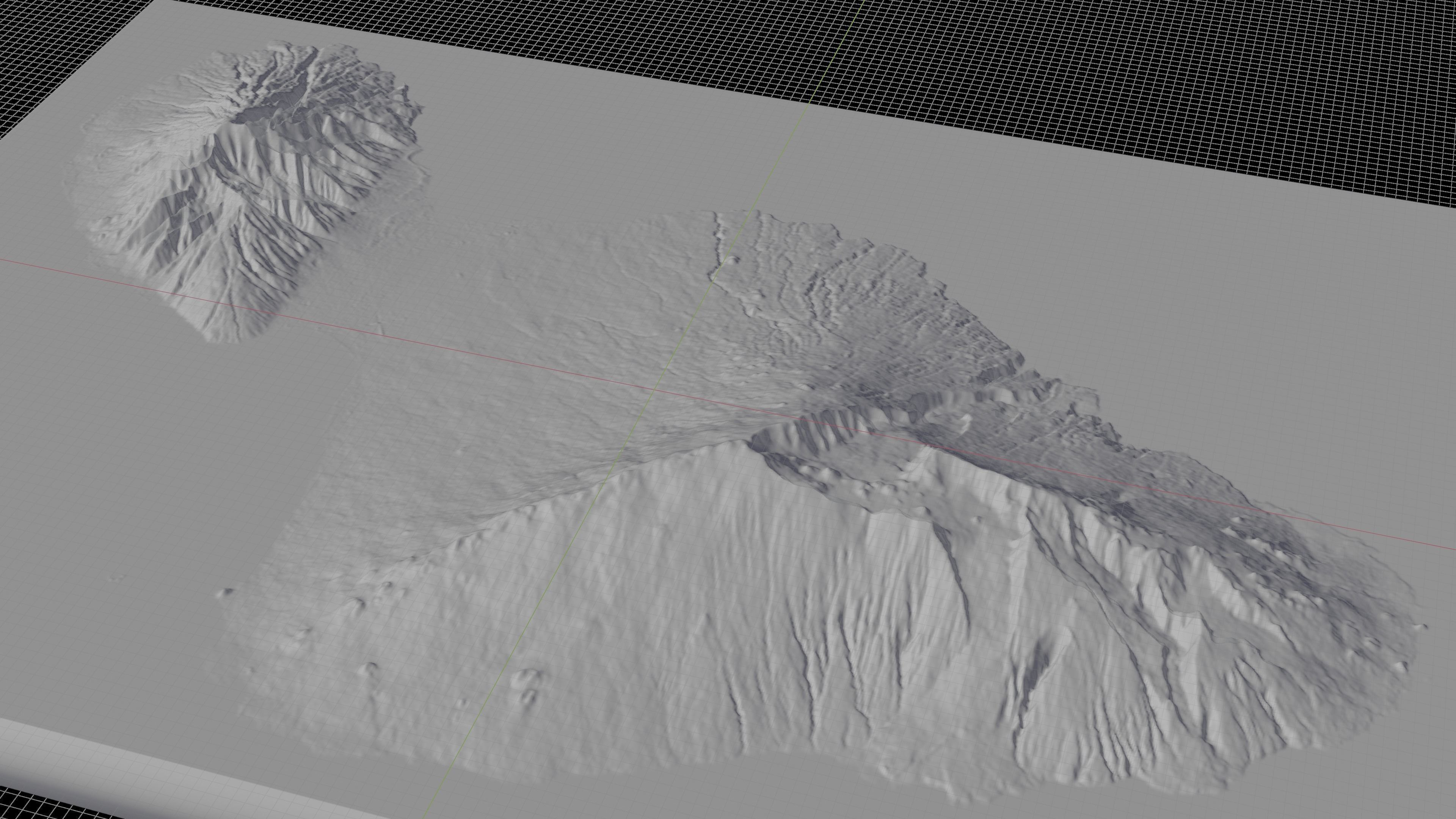 Maui island full 3d model terrain 3D model_2