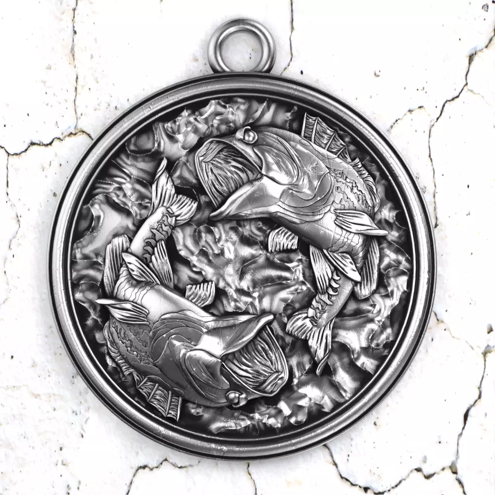 fish-pendant 3D print model