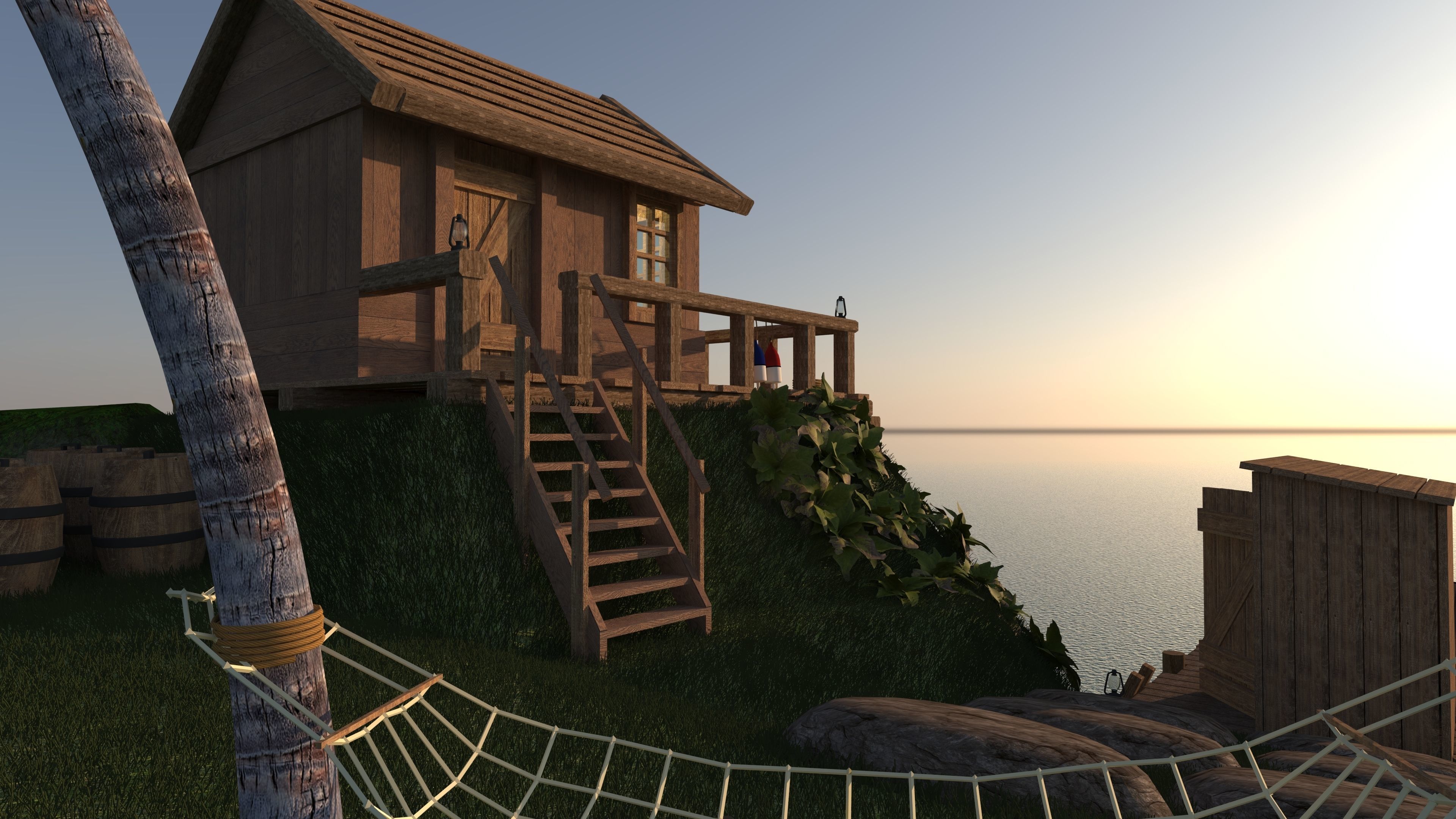 Fishermans Island Low-poly 3D model_5