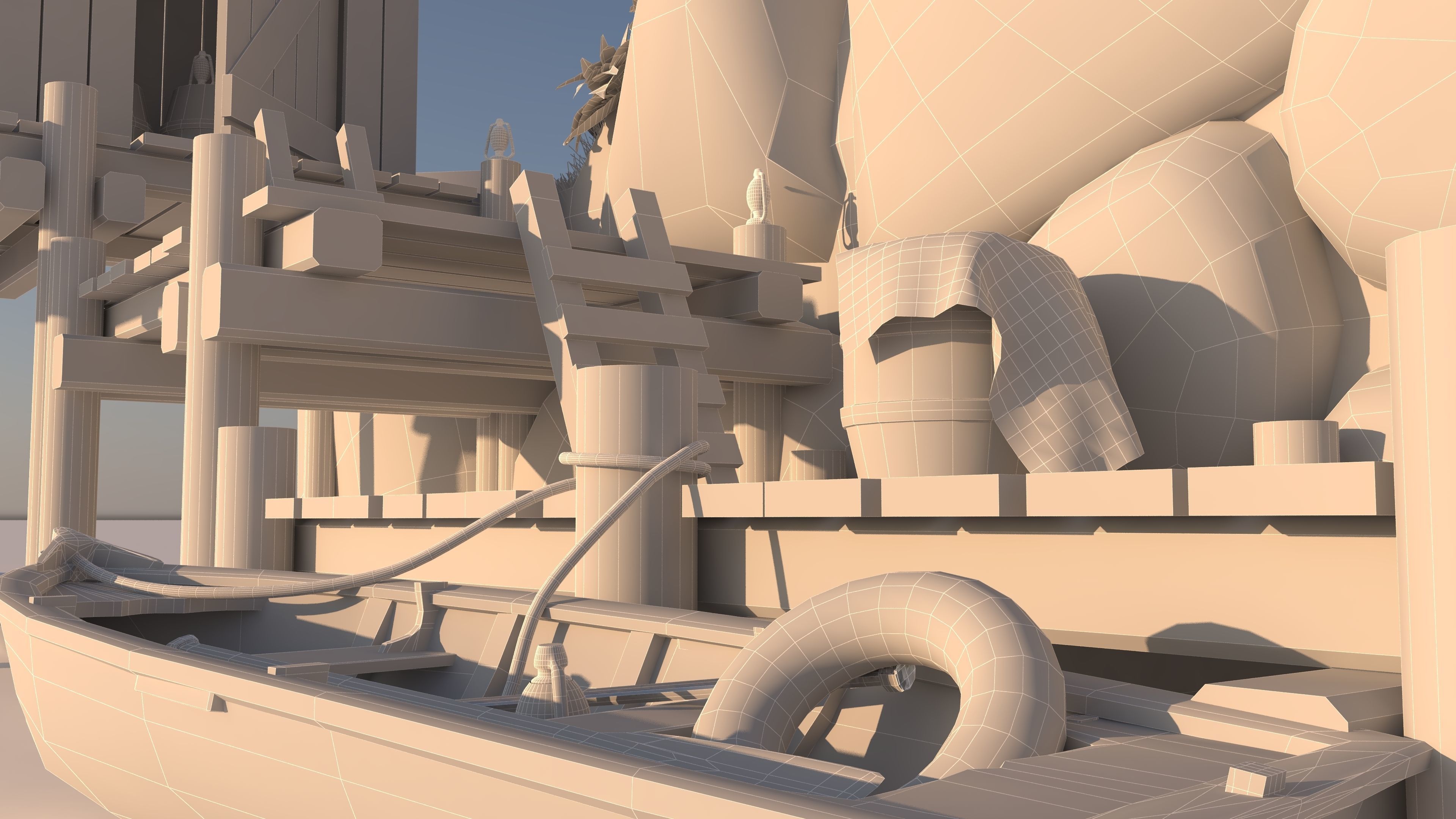 Fishermans Island Low-poly 3D model_17