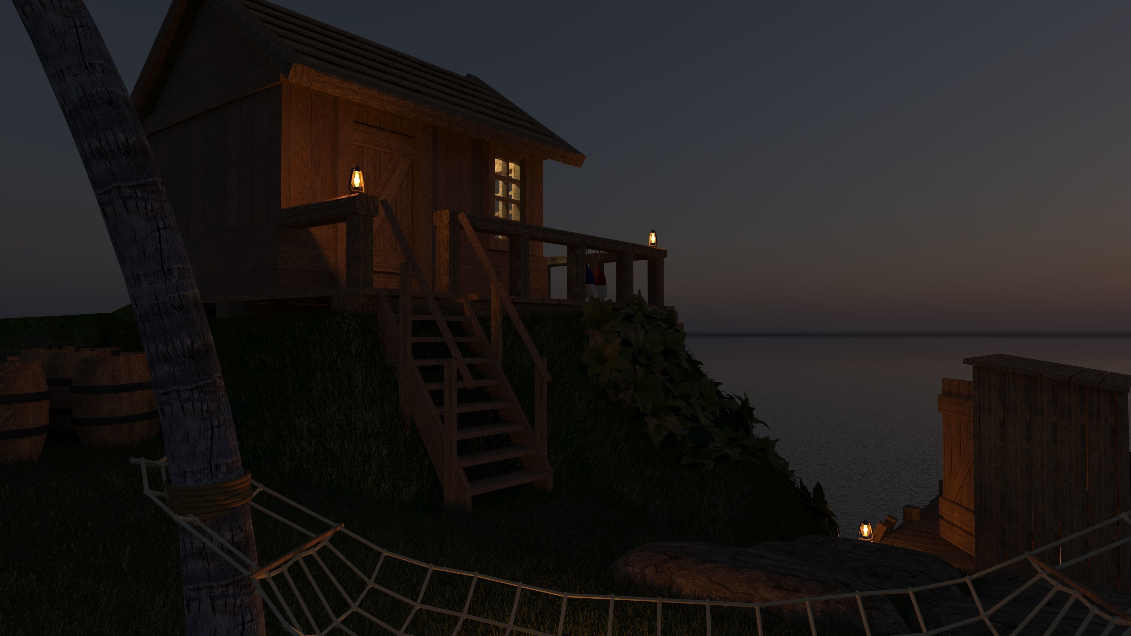 Fishermans Island Low-poly 3D model_11