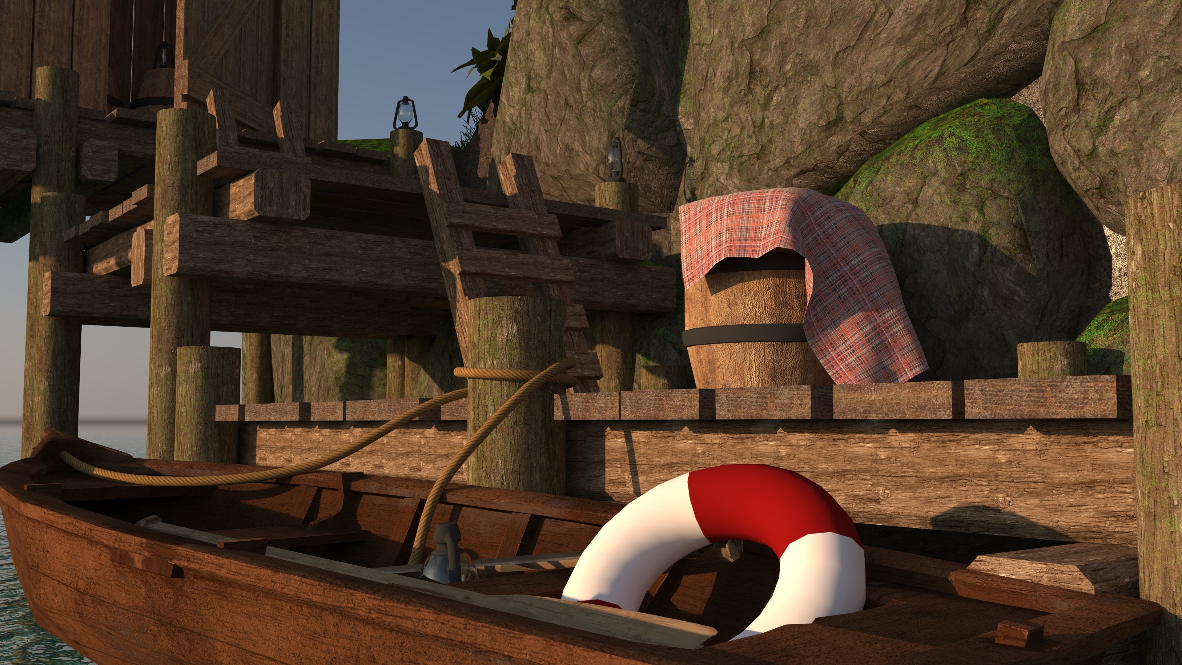 Fishermans Island Low-poly 3D model_3