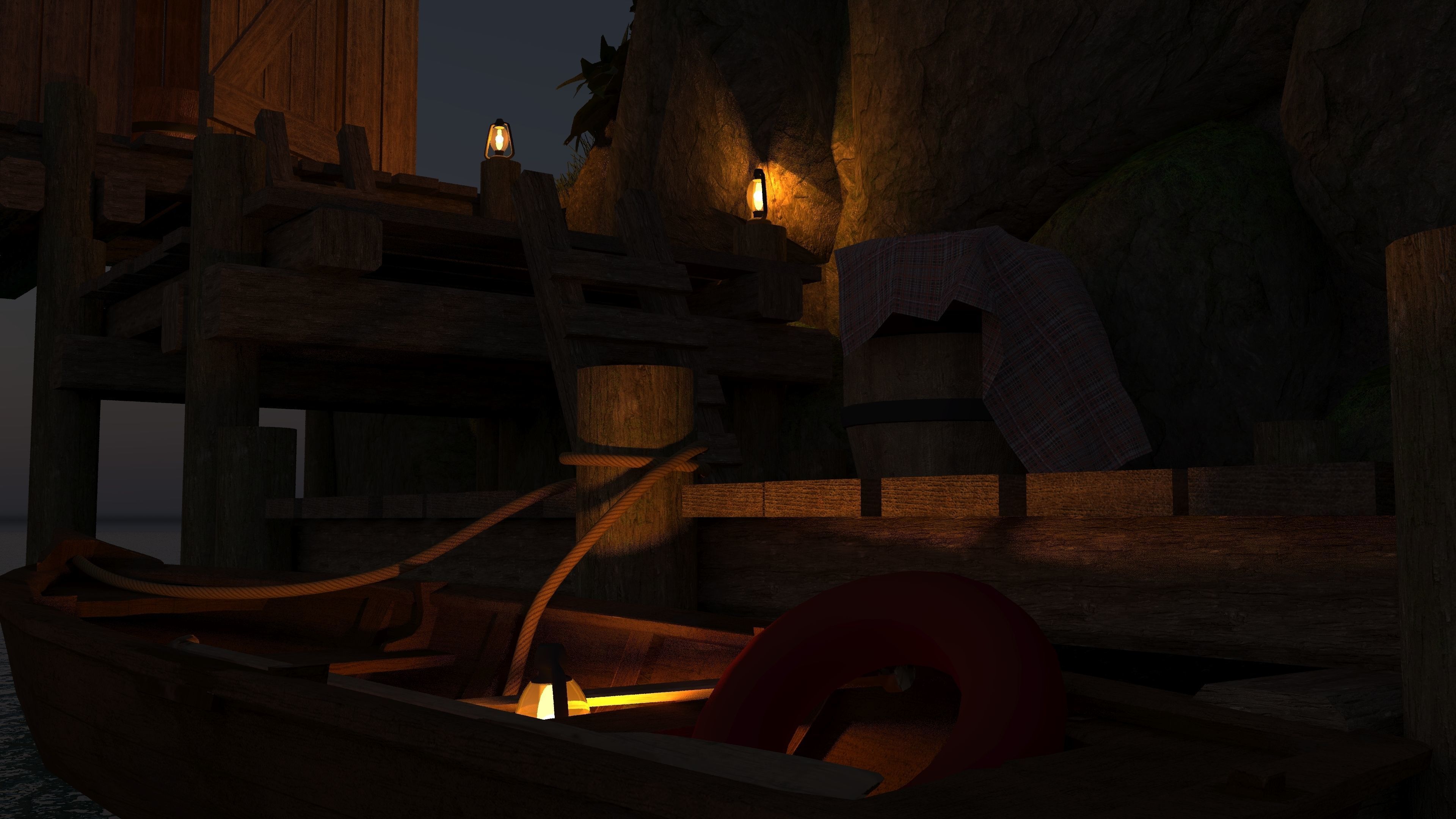 Fishermans Island Low-poly 3D model_10