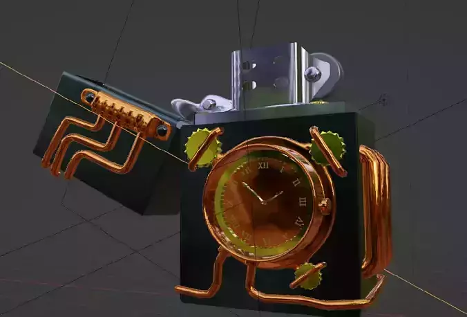 Gasoline lighter steampunk