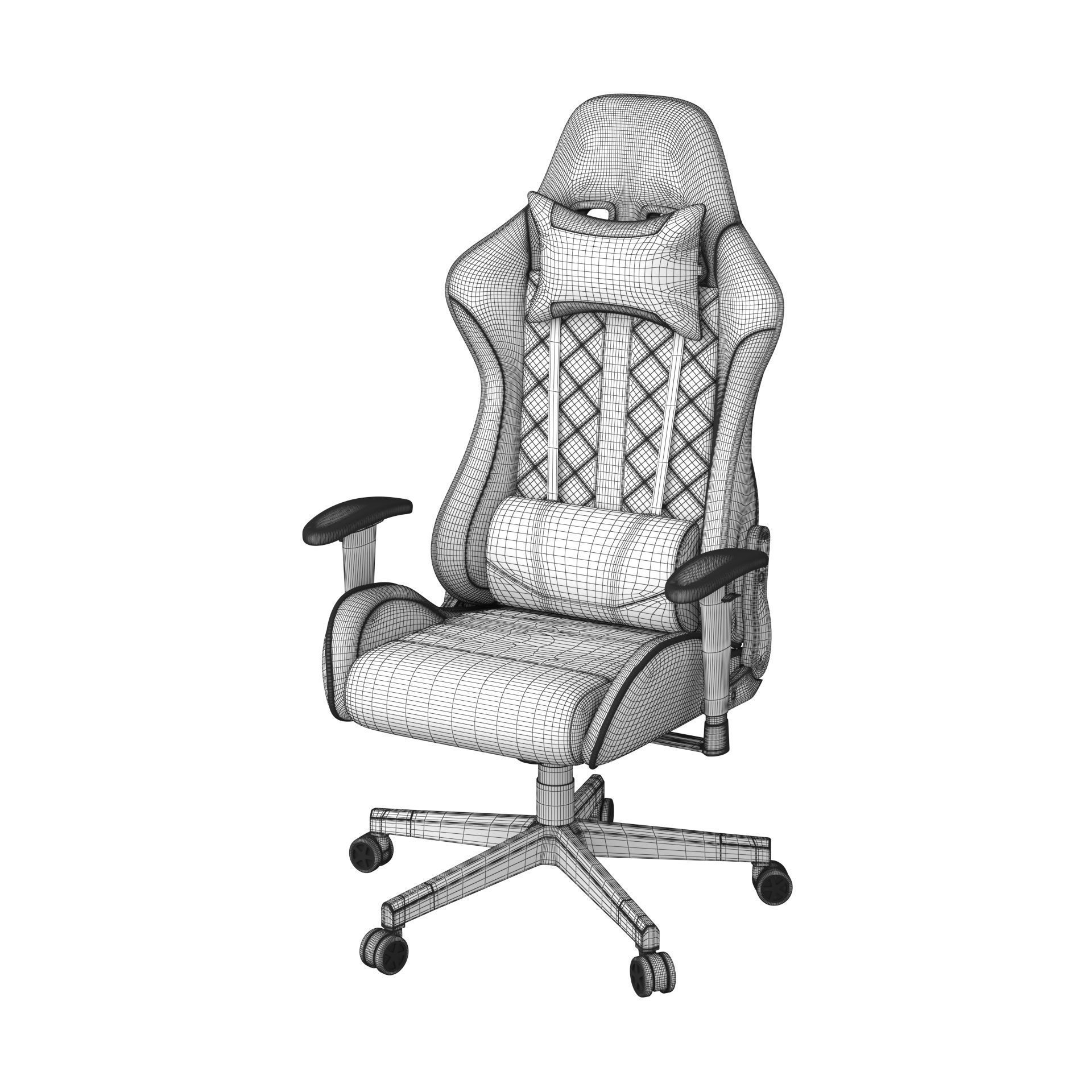 Gaming Chair 3D model 3D model_7
