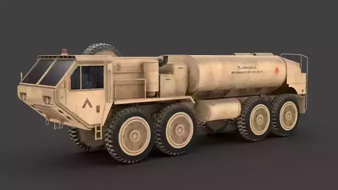 Oshkosh HEMTT A2 M977 Diesel truck 3D model