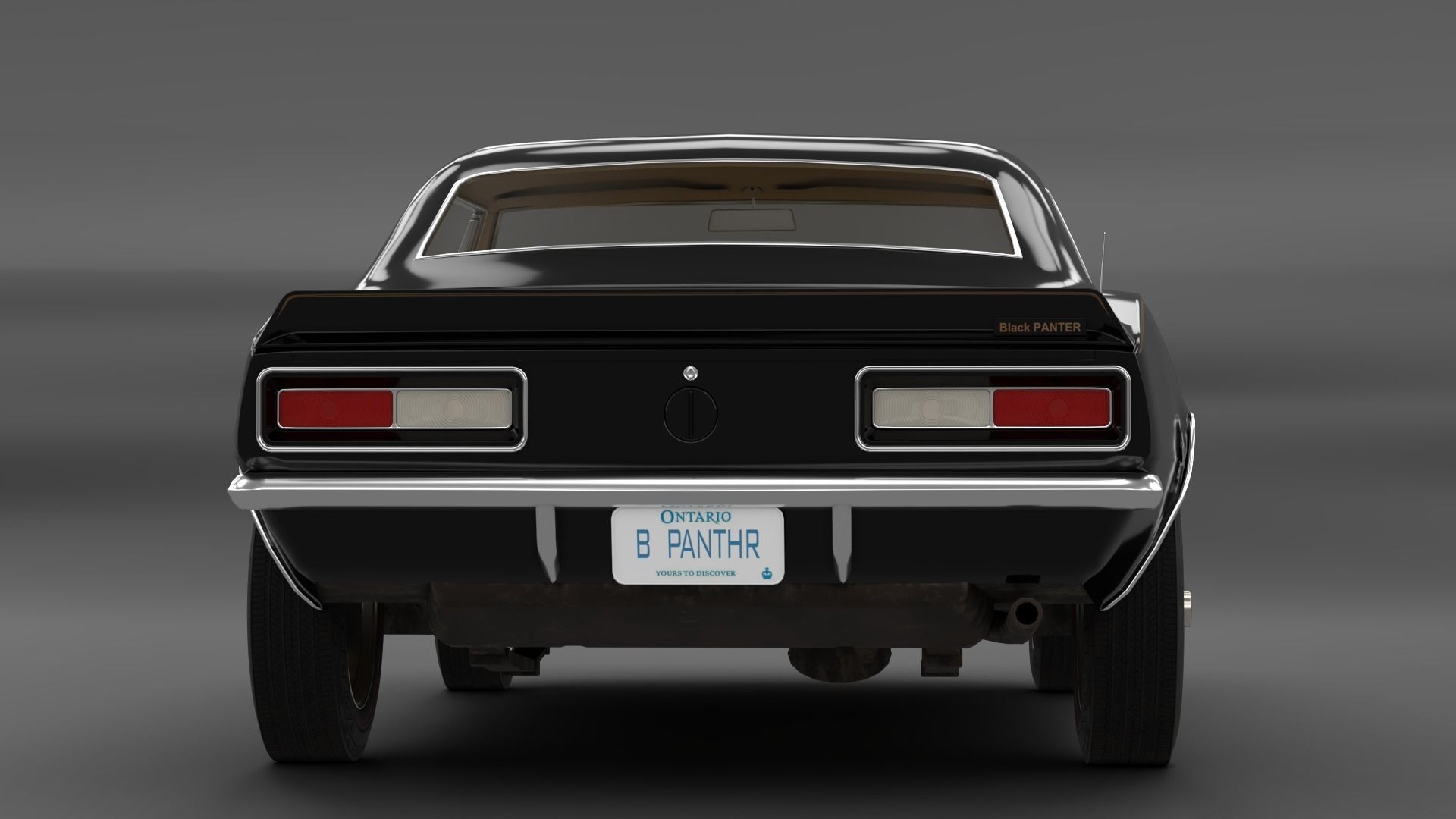 Chevrolet Camaro 1967 Low-poly 3D model_6