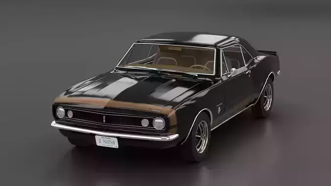 Chevrolet Camaro 1967 Low-poly 3D model