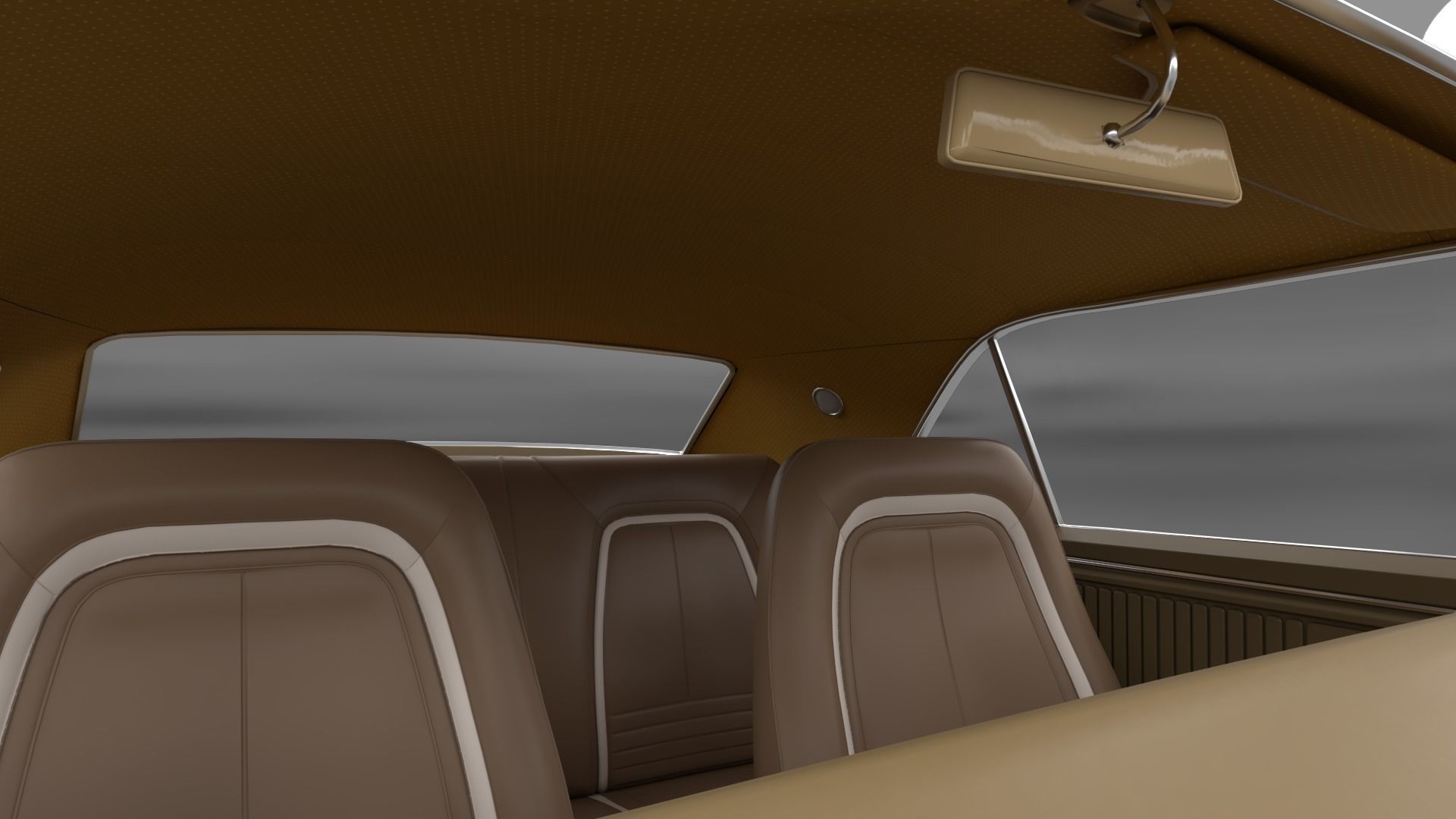 Chevrolet Camaro 1967 Low-poly 3D model_11