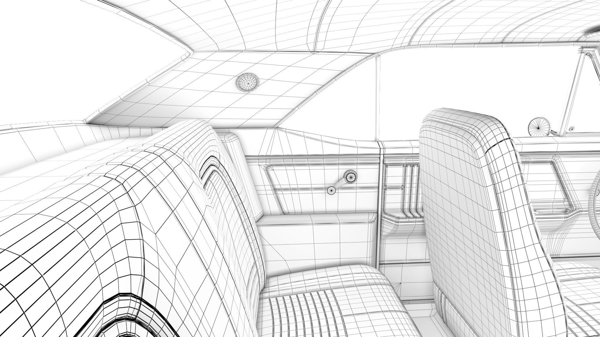 Chevrolet Camaro 1967 Low-poly 3D model_26