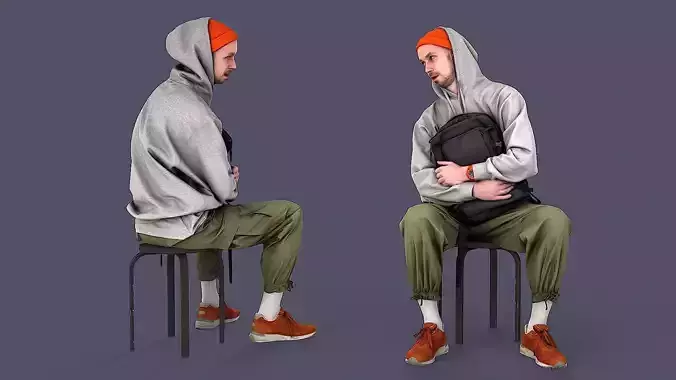 UrbanSway Seated Stylish Man