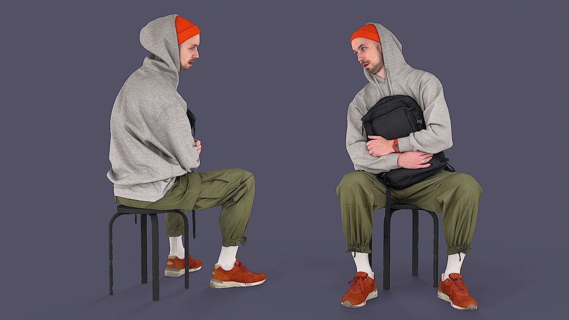 UrbanSway Seated Stylish Man 3D model_1