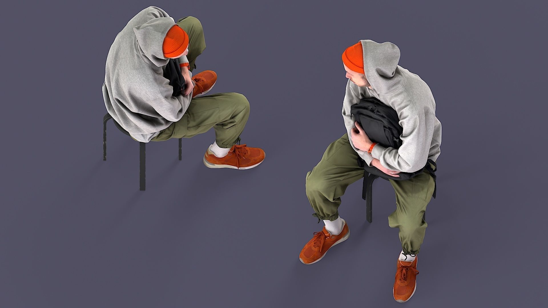 UrbanSway Seated Stylish Man 3D model_4