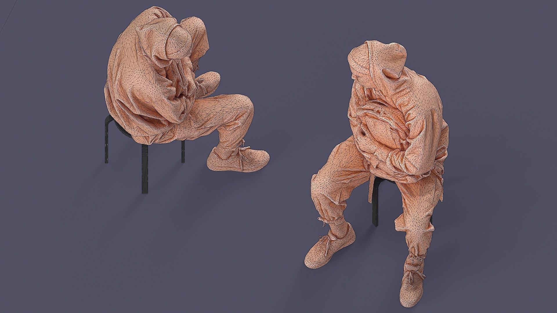 UrbanSway Seated Stylish Man 3D model_7