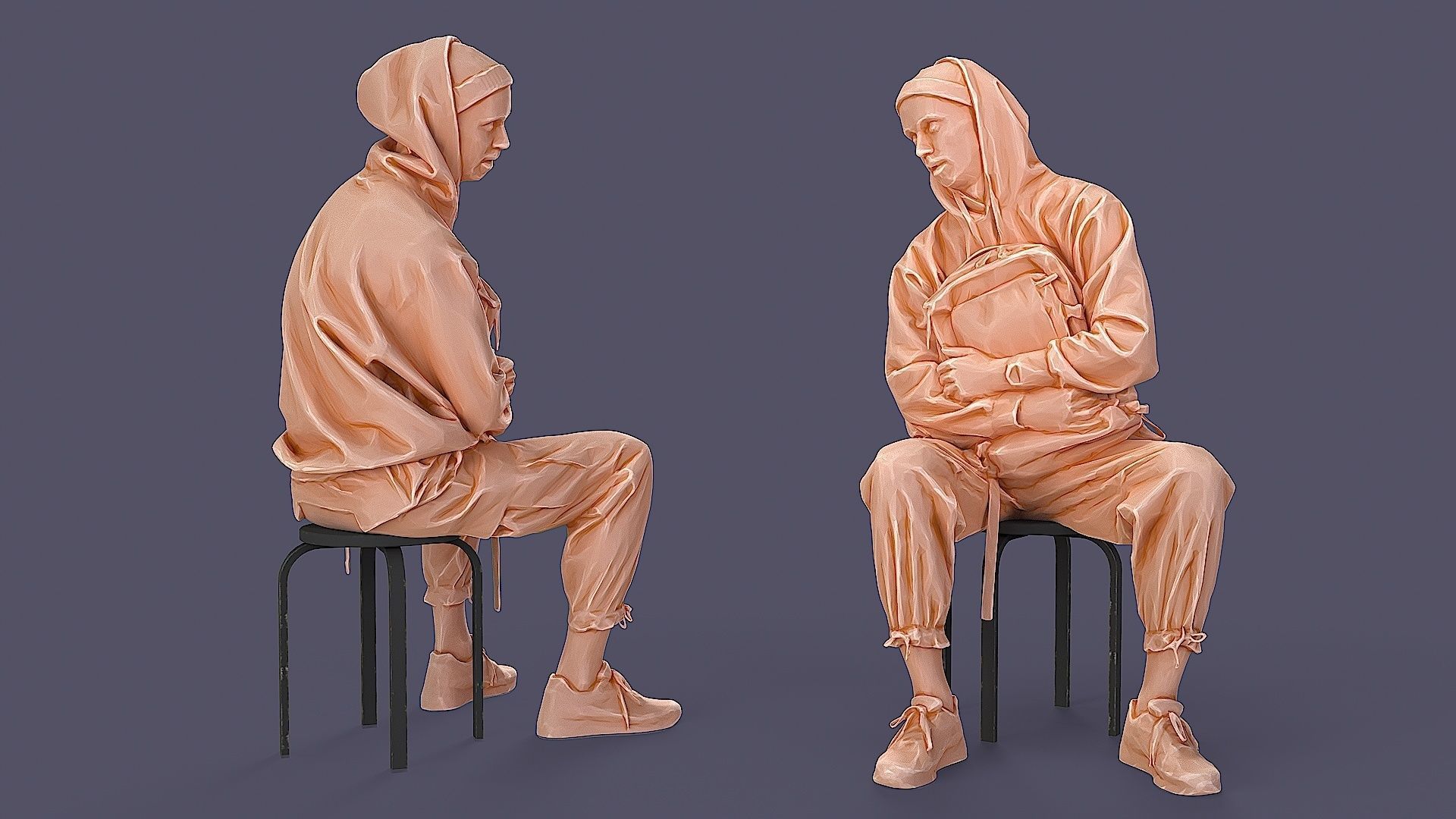 UrbanSway Seated Stylish Man 3D model_2