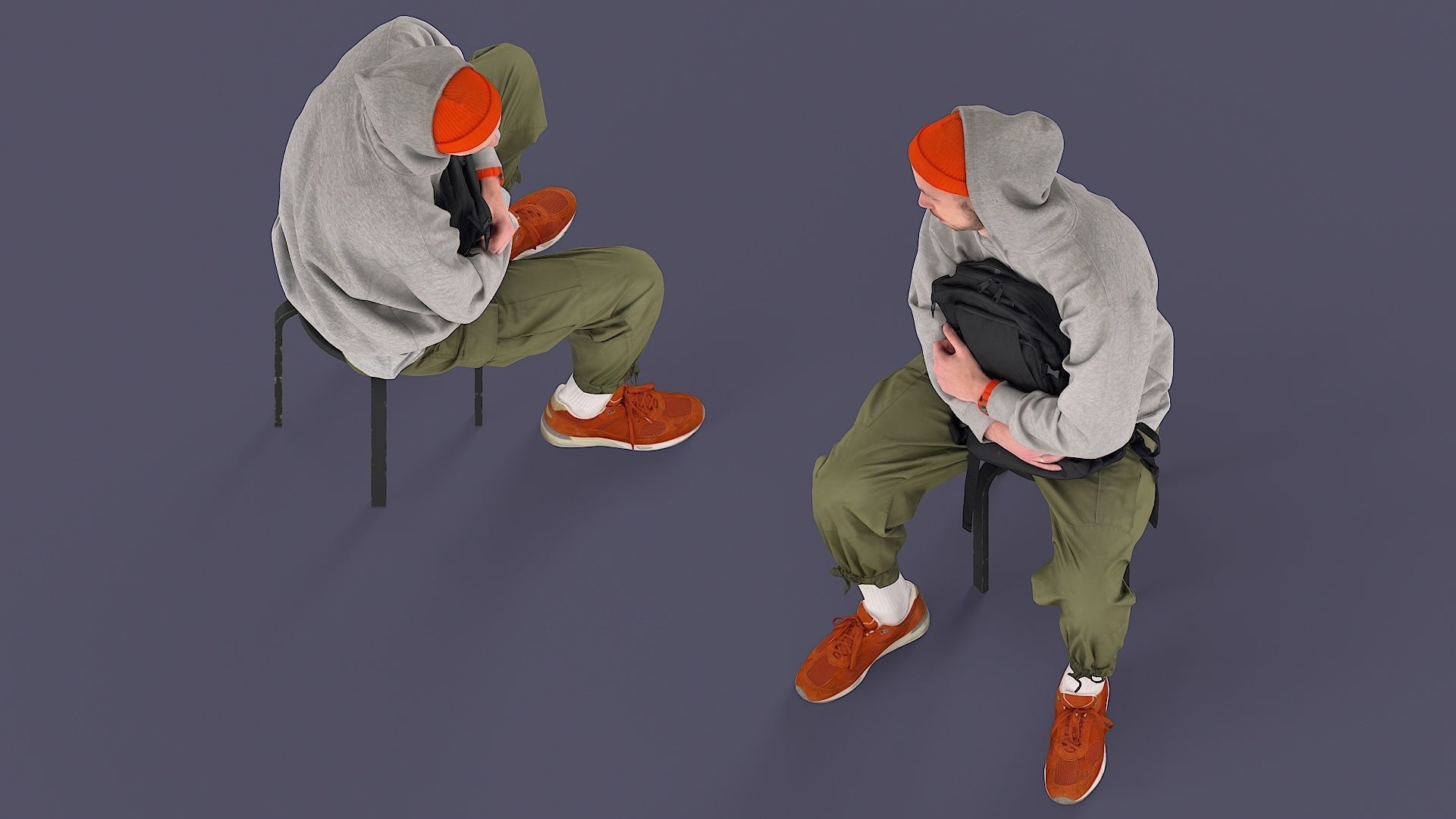 UrbanSway Seated Stylish Man 3D model_5