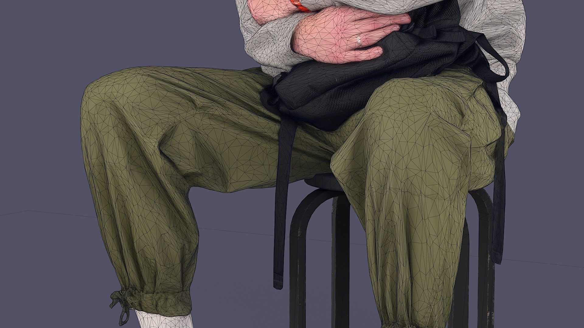 UrbanSway Seated Stylish Man 3D model_12