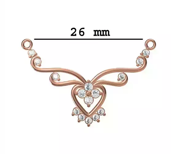Women Necklace Pendant STL JCD Details