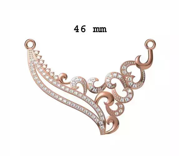 Women Necklace Pendant STL JCD Details