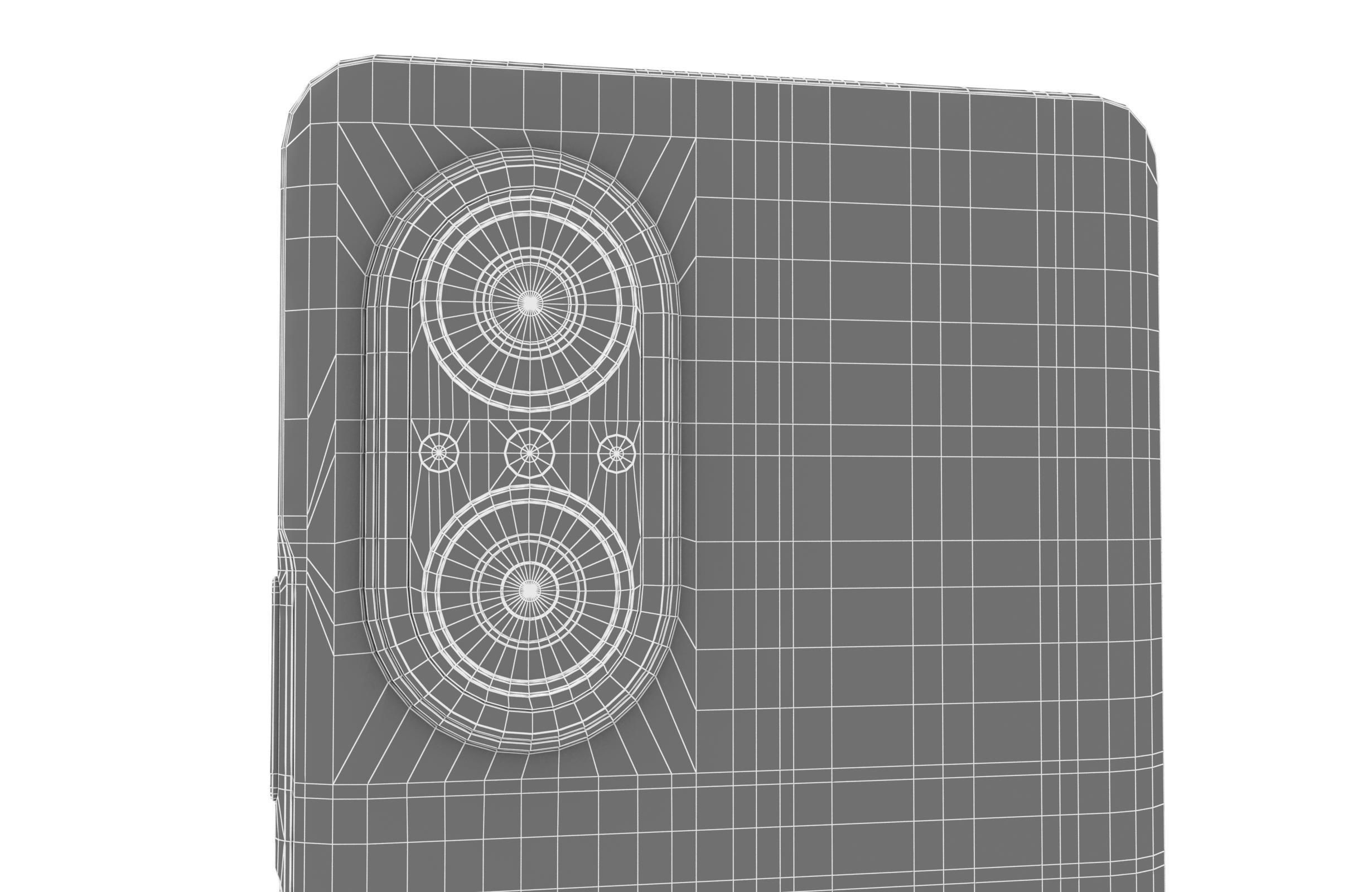 Samsung Galaxy A50 White Low-poly 3D model_20