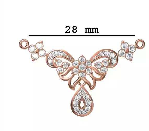 Women Necklace Pendant STL JCD Details