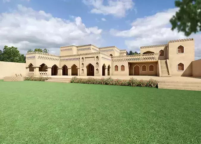 Old indian mud house 