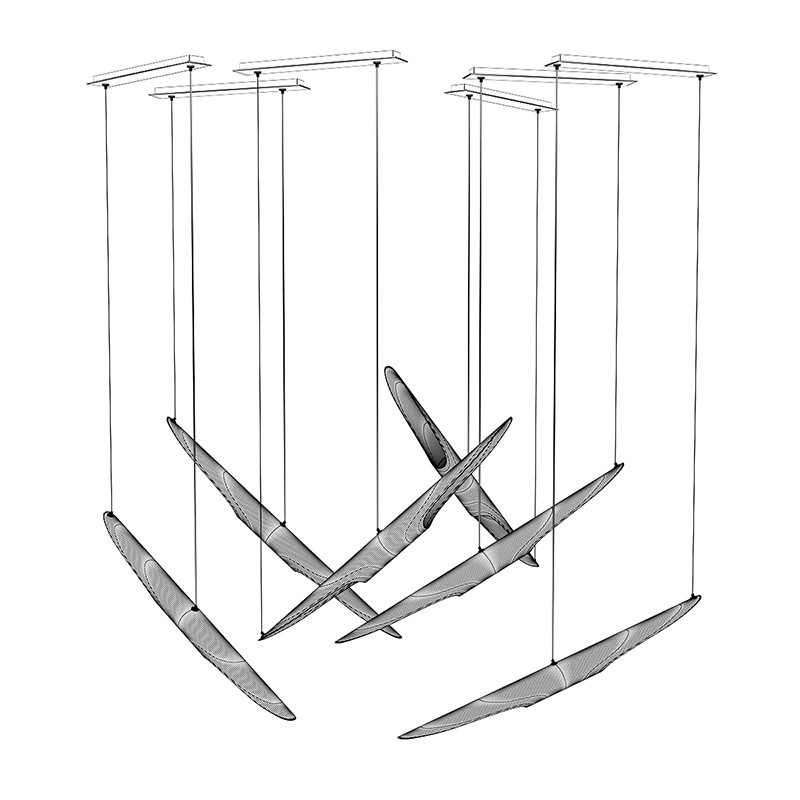 Ceiling Lamps Set 1 3D model_1