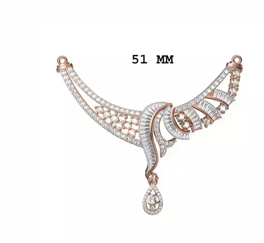 Women Necklace Pendant STL JCD Details