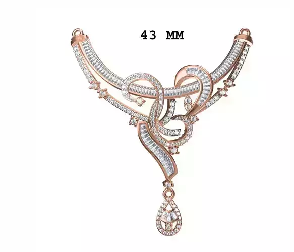 Women Necklace Pendant STL JCD Details