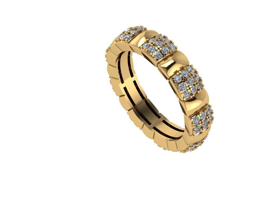 wedding RING 16 3mm size 3D print model_0