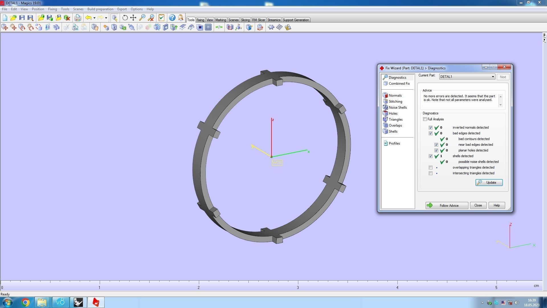wedding RING 16 3mm size 3D print model_10