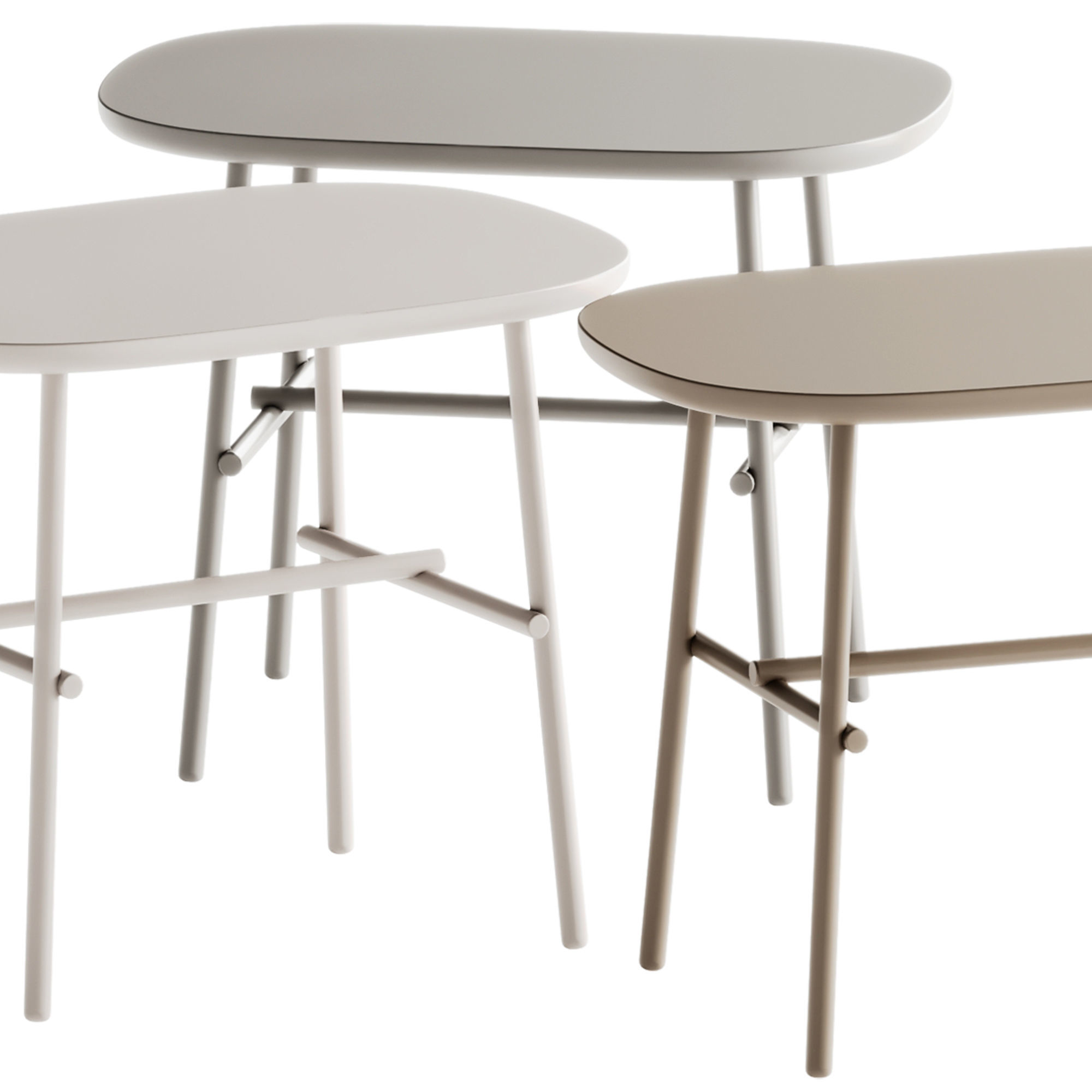 Tacchini KELLY Coffee tables 3D model_1