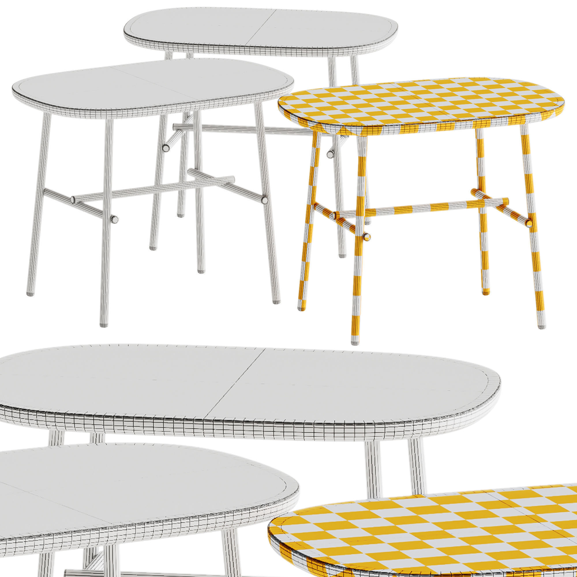 Tacchini KELLY Coffee tables 3D model_4